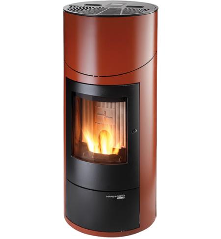 Peletová kamna HAAS SOHN HSP 7 II GRANDE RLU DE LUXE černá, měděná