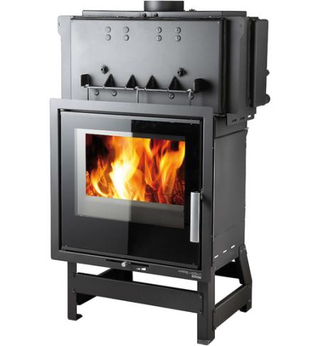 Krbová vložka HAAS SOHN VESUVIO II/15/2S s výměníkem, černá/potisk skla