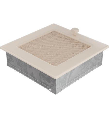 KRATKI mřížka 17x17 cm krémová se žaluzií