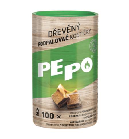 PE-PO DŘEVĚNÝ PODPALOVAČ KOSTIČKY