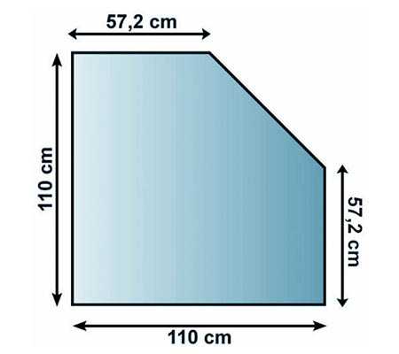 Sklo pod kamna Lienbacher,21.02.982.2/110x110cm,8mm