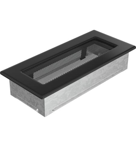 KRATKI Krbová mřížka bez žaluzie 11 x 24 cm - černá