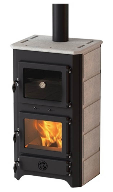 Krbová kamna MBS SD THERMO VULKAN PLUS S s TV a troubou, mastek