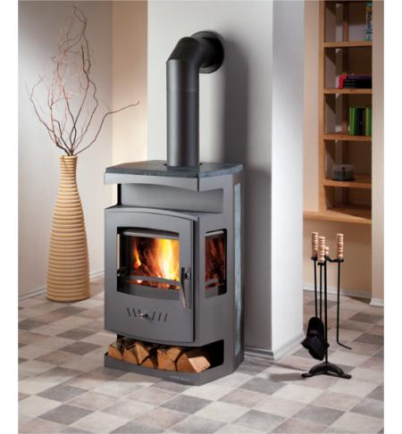 Krbová kamna Haas+Sohn Orsted sv. šedá/serpentino