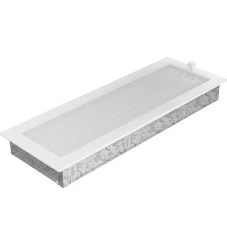 KRATKI mřížka 17x49 cm bílá se žaluzií