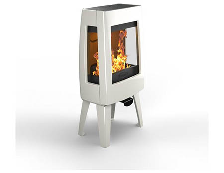 Litinová krbová kamna DOVRE Sense 103 E8 bílý smalt