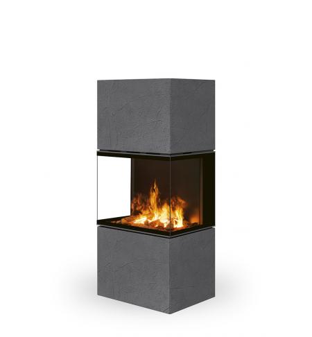 Elektrický designový krb e–LERA C Thermaline tmavý