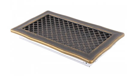 Krbová mřížka 16x32cm DECO zlatá patina