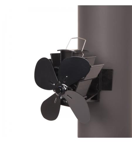 Ventilátor na kouřovod FLAMINGO čtyřlopatkový magnetický, černý