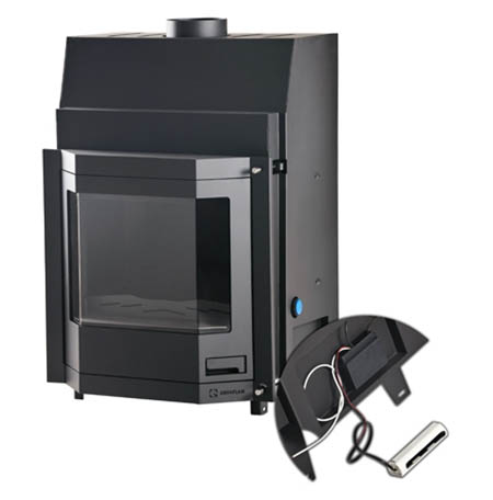 Krbová vložka HS Flamingo AQUAFLAM  PRIZMAT 25 s výměníkem a základní regulací