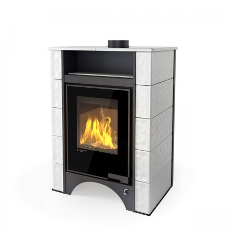 Kachlová kamna FLAMINGO AQUAFLAM VARIO PERU Bílá