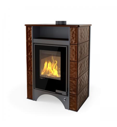 Kachlová kamna FLAMINGO AQUAFLAM VARIO PERU Hnědá