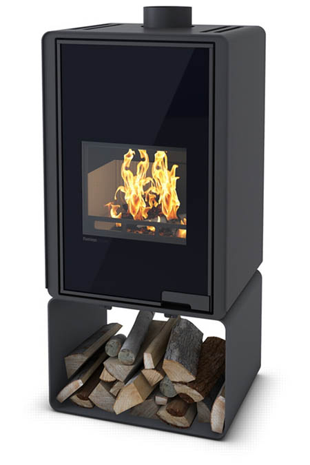 Krbová kamna HS Flamingo DELUXE  PENTAI, černá