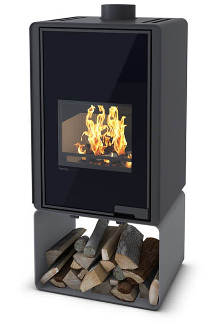 Krbová kamna HS Flamingo DELUXE  PENTAI, šedá