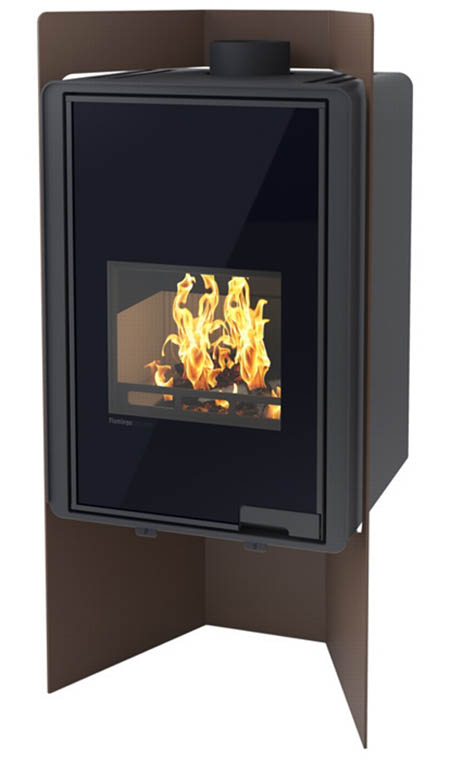 Krbová kamna HS Flamingo DELUXE  PULAU, hnědá - sametová