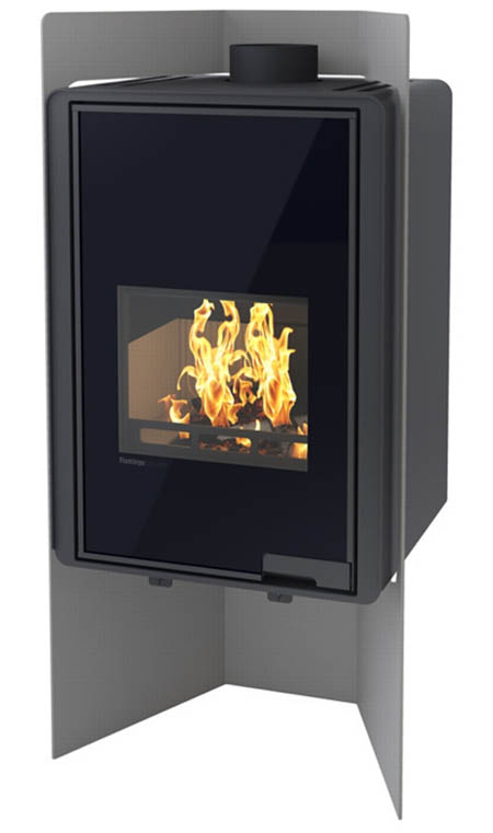 Krbová kamna HS Flamingo DELUXE  PULAU, šedá