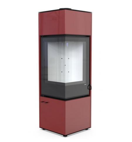 DEFRO HOME Krbová kamna QUADROOM LONG – červená