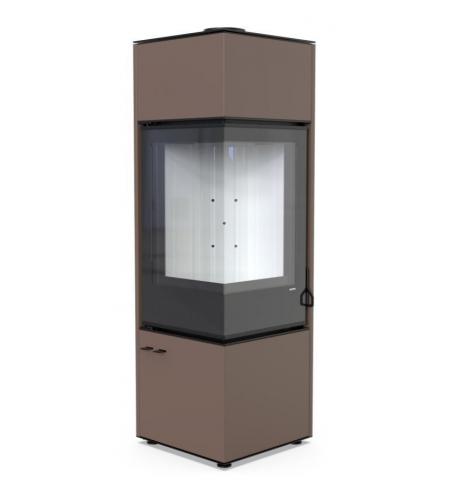 DEFRO HOME Krbová kamna QUADROOM LONG – hnědá