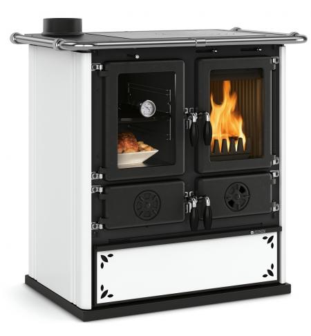 Sporák Nordica Rosetta Sinistra Steel  5.0 bílá kropenatá