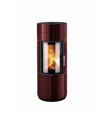 Leda Colona Lite S kulatá dvířka, tmavě červený smalt (bordó), horní odkouření