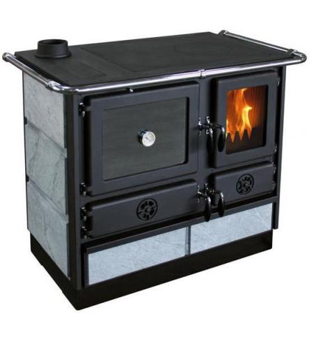 Sporák na tuhá paliva s výměníkem MBS THERMO MAGNUM PLUS sporák s TV mastek levý