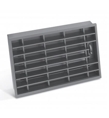 STYLE záklopový rošt s rámem 450 x 240 mm černá