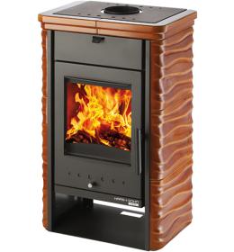 Kachlová kamna HAAS+SOHN SARA, černá medovník