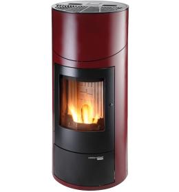 Peletová kamna HAAS SOHN HSP 7 II GRANDE RLU DE LUXE černá, červená