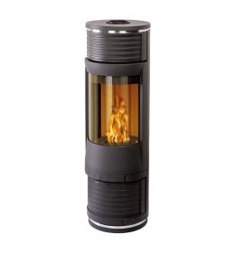 Krbová kamna Leda Unica černá, černá dvířka