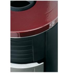 Krbová kamna Leda Unica červená smaltovaná horní deska