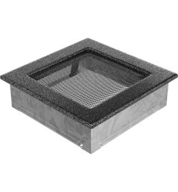 KRATKI mřížka 17x17 cm černo-stříbrná