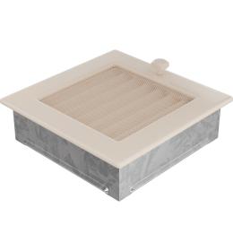 KRATKI mřížka 17x17 cm krémová se žaluzií