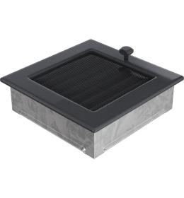 KRATKI mřížka 17x17 cm grafitová se žaluzií