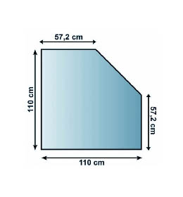Sklo pod kamna Lienbacher,21.02.982.2/110x110cm,8mm