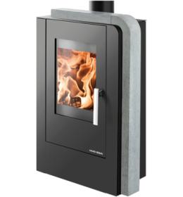 Krbová kamna Haas+Sohn Nordby černá/ greystone