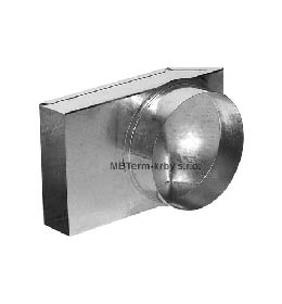 Redukce externího přívodu vzduchu krbových vložek pro flexo potrubí 125