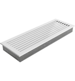 KRATKI Krbová mřížka Fresh s pevnou neprůhlednou žaluzií 17 x 49 cm