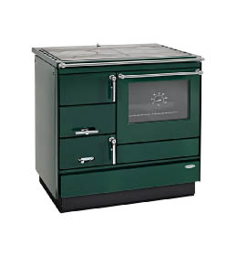 KVS Moravia VSP 9103.7382 zelený pravý, chromované doplňky, smaltovaný zelený rám plotny, ocelová broušená plotna