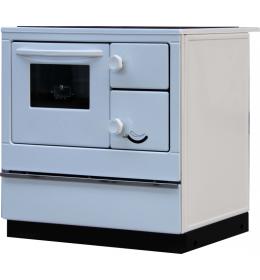 Sporák na tuhá paliva Thorma OKONOM 85 FIKO De Luxe levý bílý