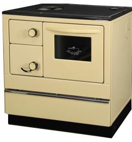 Sporák na tuhá paliva Thorma OKONOM 85 FIKO De Luxe pravý krémový