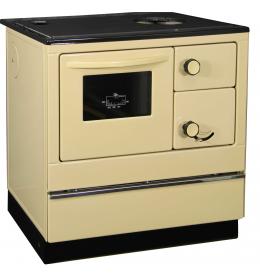 Sporák na tuhá paliva Thorma OKONOM 85 FIKO De Luxe levý krémový