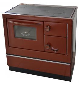 Sporák na tuhá paliva Thorma OKONOM 85 FIKO De Luxe hnědý levý