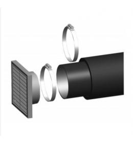 Scan přívod extérního vzduchu,délka 1 m