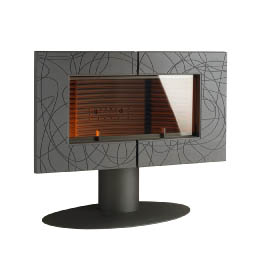 Litinová kamna INVICTA SYMPHONIA antracit ref. 6115-44