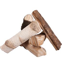 Kratki - Ozdobná keramická polena MIX