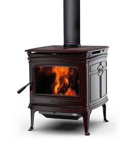 ALDERLEA T5 Classic smaltované provedení hnědá Majolica, s levými dveřmi na nožičkách a popelníkovým systémem