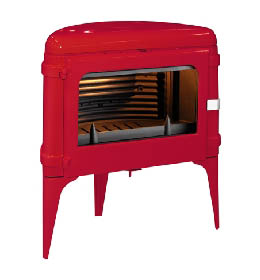 Krbová kamna INVICTA LUNA červená - smalt ref.: 6182-47