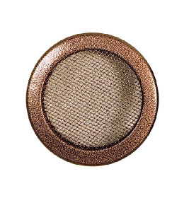 Krbová mřížka kulatá 160mm stará měď