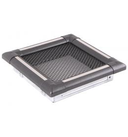 Krbová mřížka 16x16cm EXCLUSIVE grafit / inox