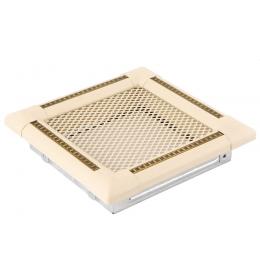 Krbová mřížka 16x16cm EXCLUSIVE slonová kost / mosaz patina